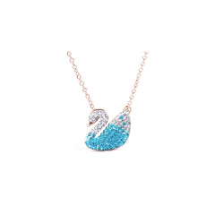 MyKay Swan Necklace with Swarovski elements - Blue