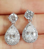 Water Drop CZ Diamond Earrings