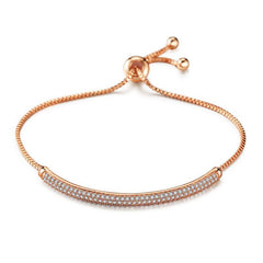 Adjustable Luxury Swarovski Crystal Semi-Bangle