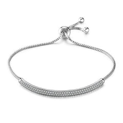 Adjustable Luxury Swarovski Crystal Semi-Bangle