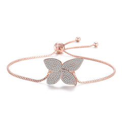 Luxury Adjustable Swarovski Lucky Clover Bracelet RG