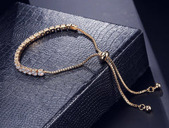Luxury Adjustable Tennis Bracelet with Swarovski Element