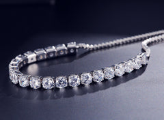 Luxury Adjustable Tennis Bracelet with Swarovski Element