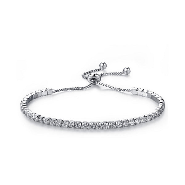 Luxury Adjustable Tennis Bracelet with Swarovski Element SV