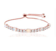 Mykay Fiery Opal Tennis Bracelet rosegold