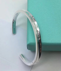Tiffany & Co. 1837 Narrow Cuff Sterling Silver Cuff Bracelet - Refurbished 4