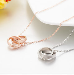 Interlocking Forever Love Necklace in Sterling Silver