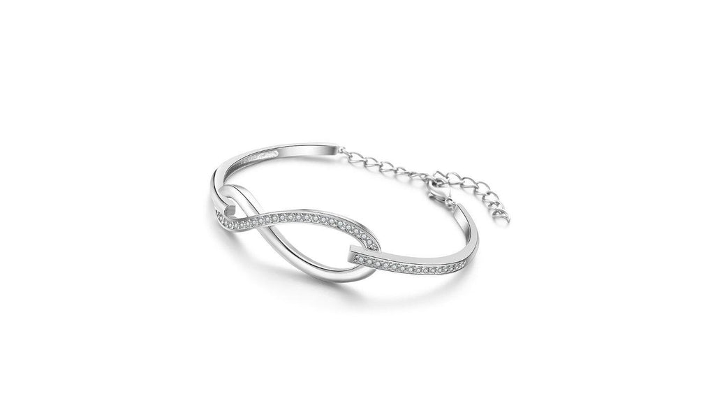 Adjustable Infinity Swarovski Crystal Bangle – MyKay Jewelry