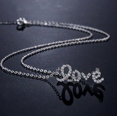 Love Pendant Necklace with Swarovksi Elements