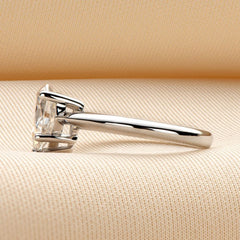Forever One 2.0CTW Pear Shape Moissanite Engagement Ring