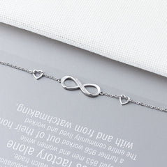 Infinite Love Sterling Silver Bracelet with Swarovski Elements