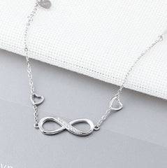 Infinite Love Sterling Silver Bracelet with Swarovski Elements