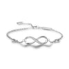 MyKay Infinite Love Sterling Silver Bracelet with Swarovski Elements