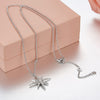 Octagram Star Pavé CZ Diamond Sterling Silver Pendant Necklace