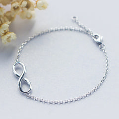 MyKay Infinite Love Single Chain Sterling Silver Bracelet 1