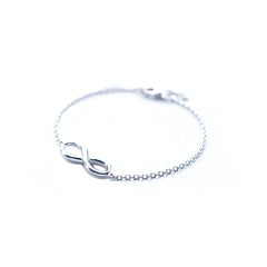 MyKay Infinite Love Single Chain Sterling Silver Bracelet