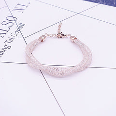 StarDust Twisted 18K Gold Plated Swarovski Elements Bracelet