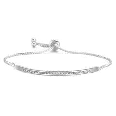 MyKay Adjustable Swarovski Semi-Bangle Bracelet SV