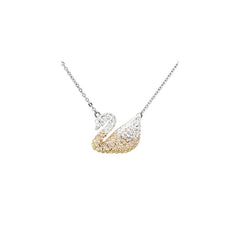 MyKay Swan Necklace with Swarovski elements - Topaz