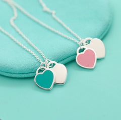 Mykay-sterling-silver-double-heart-pendant-necklace-with-enamel-finish 1