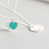Mykay-sterling-silver-double-heart-pendant-necklace-with-enamel-finish 