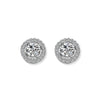 Classic Halo Swarovski Element Stud Earrings