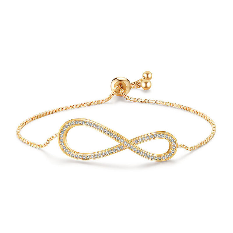 Adjustable Infinity Swarovski Element Bracelet – MyKay Jewelry